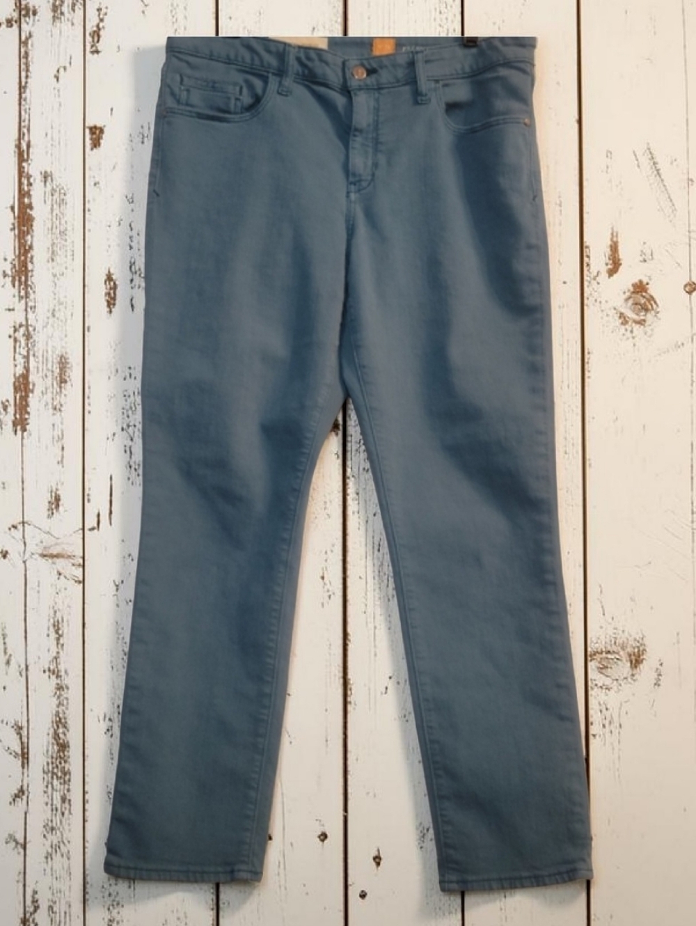 Pilcro & The Letterpress "Stet" Straight Leg Pants - Slate Blue Size 32 EUC
